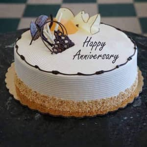 Anniversary Vanila Cake 1Kg